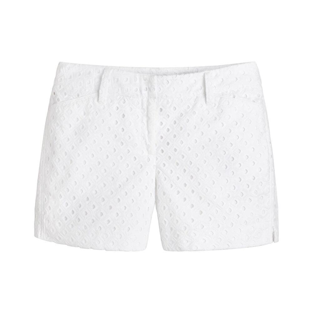 White House Black Market White Eyelet Shorts 0